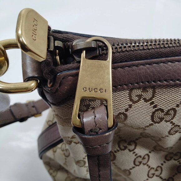 Authentic Gucci Tote Bag Sherry Line Brown Canvas mn472-013026 - Picture 8 of 16